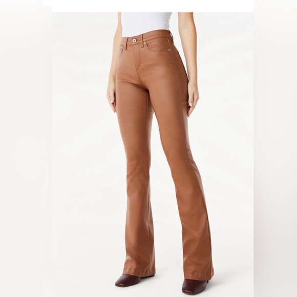 Sofia Jeans Melisa‎ Argan oil Flare High Rise Coated Pants Size 20 brand new - Picture 4 of 6